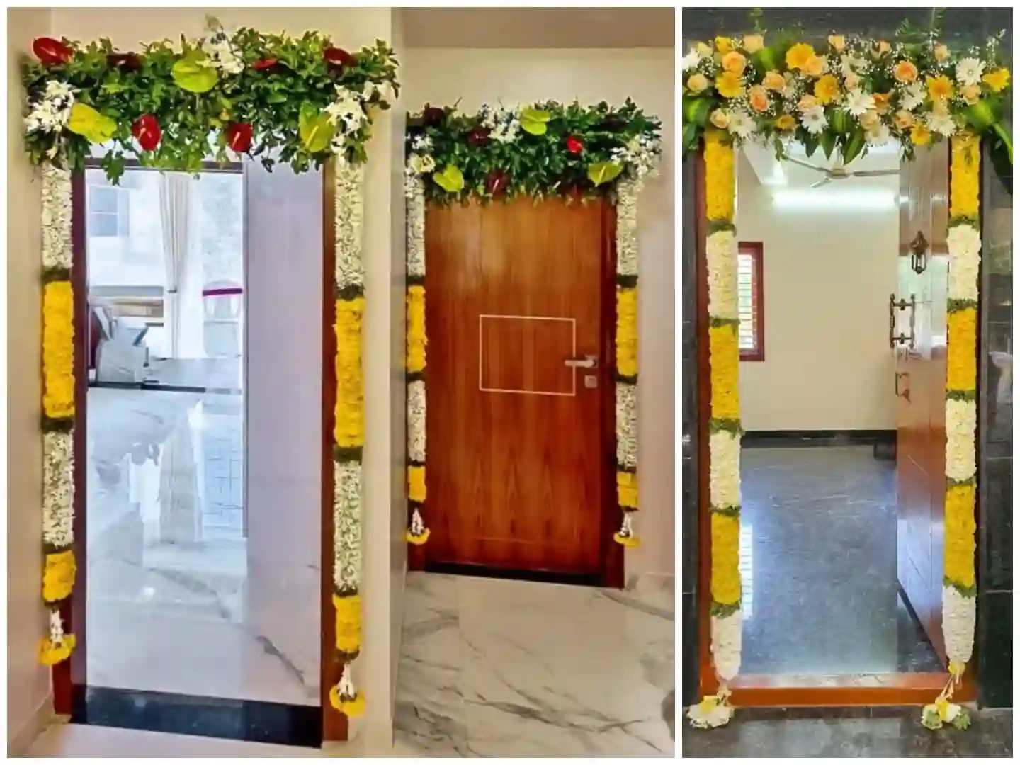 1 BHK Artificial Flower Decoration for Griha Pravesh
